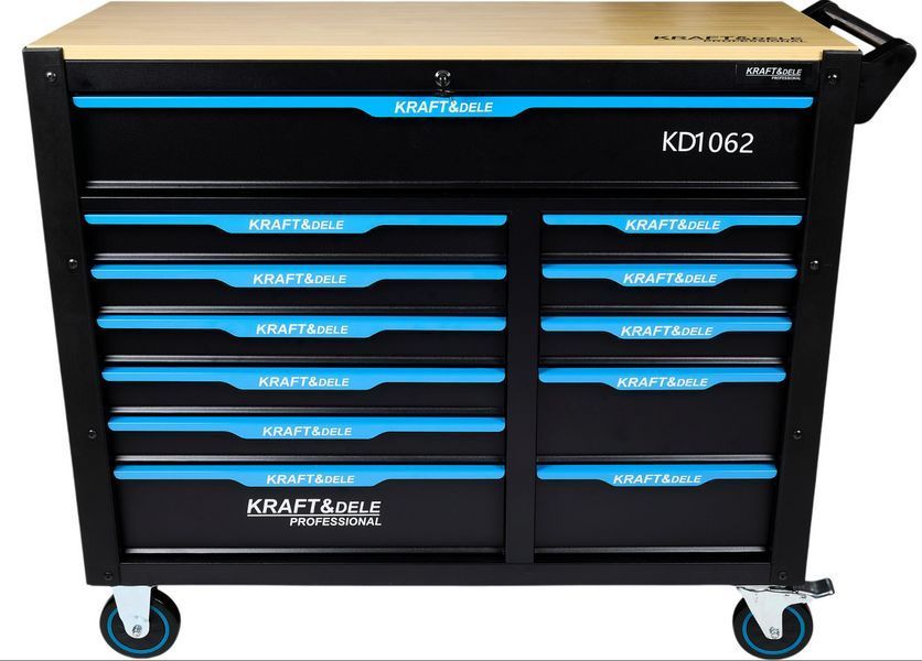 Инструментальный шкаф Kraft&Dele KD1062, набор инструментов 501 предмет, профессиональный комплект для мастерской и СТО KD1062 фото