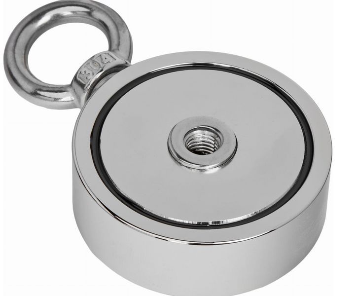 Неодимовый поисковый магнит KD10416 240 кг, сверхмощный, для магнитной рыбалки и поиска металла KD10416 фото