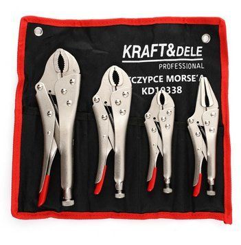 Плоскогубці Морзе Kraft&Dele KD10338, набір 4 шт. KD10338 фото