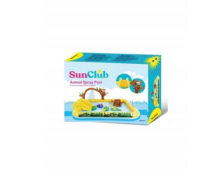 Садовый надувной бассейн для детей с горкой 214x167см SunClub JL51223 JL51223 фото