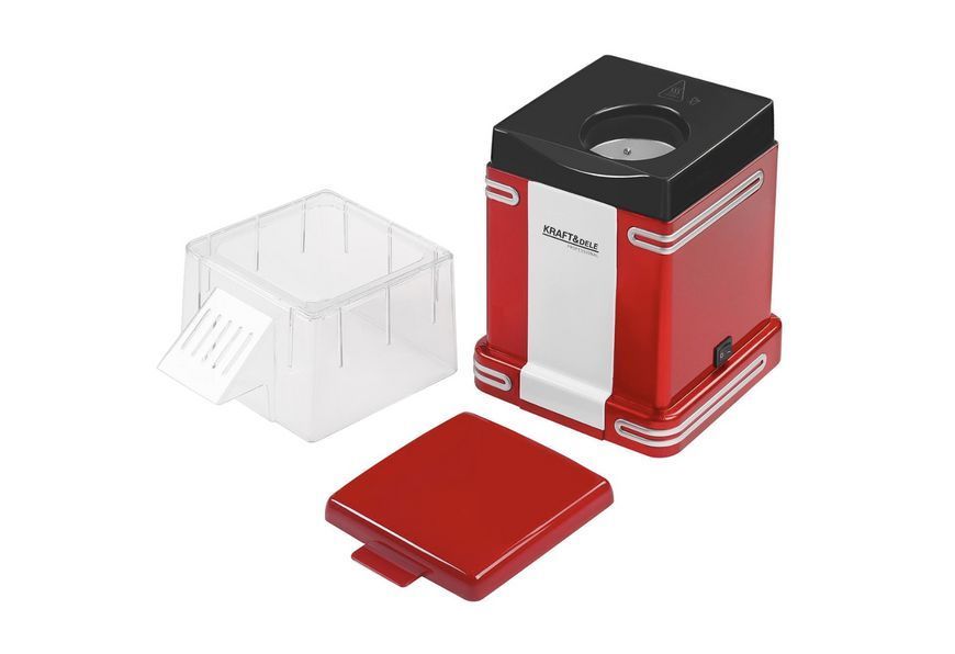 Аппарат для приготовления попкорна Kraft&Dele KD4106 без масла, 1500 Вт, машина для попкорна KD4106 фото