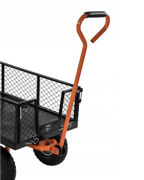 Садовая транспортная тележка Kraft&Dele KD3126 грузоподъемность 400 кг черная 125 л для сада огорода и строительных работ KD3126 фото