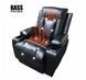 Массажное кожаное кресло-качалка Bass Polska BH 30040 RELAX с массажем спины, поясницы и ног, черное BH 30040 фото 6