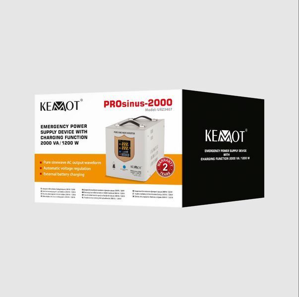 Гибридный ИБП/Инвертор Kemot PROsinus-2000 12V 230V 2000VA/1200W (URZ3407) URZ3407 фото