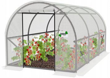 Теплиця, парник армована плівкова 10м2 з вікнами 4х2,5х2м біла GardenLine TUN5590 TUN5590 фото