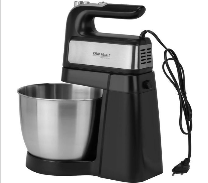 Кухонный миксер с чашей 4,5 л 1000 Вт Kraft&Dele KD4141 с крючками для теста 5 скоростей + Турбо KD4141 фото