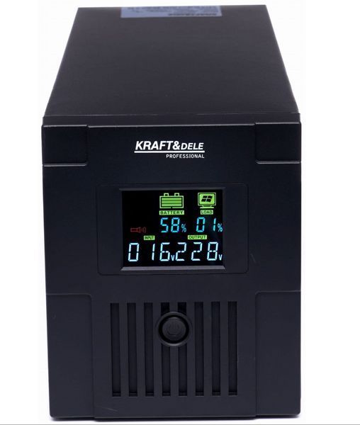 Источник бесперебойного питания (ИБП) Kraft&Dele KD1930 2000VA / 1200Вт, LCD-дисплей, линейно-интерактивный UPS для котла, ПК и KD1930 фото