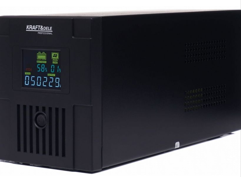 Источник бесперебойного питания (ИБП) Kraft&Dele KD1930 2000VA / 1200Вт, LCD-дисплей, линейно-интерактивный UPS для котла, ПК и KD1930 фото
