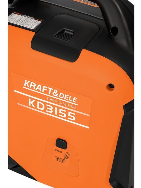 Инверторный бензиновый генератор Kraft&Dele KD3155 2,6 кВт, однофазный 230 В, тихий, портативный, для дома и дачи KD3155 фото