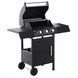 Гриль-барбекю газовый на 3 горелки 8,1 кВт GardenLine BBQ8076 чугунные решетки, складные столики, редуктор. BBQ8076 фото 2