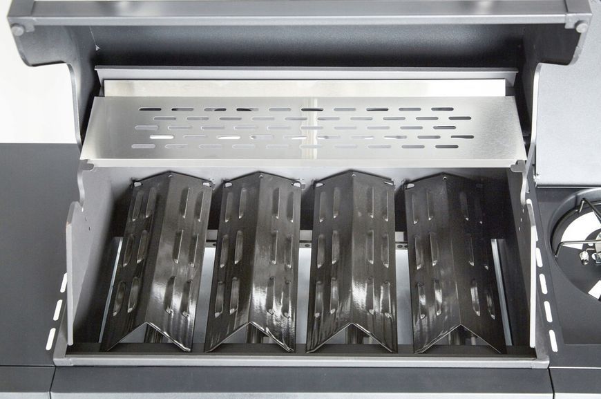 Профессиональный газовый гриль, барбекю, 13 кВт Garden Line BBQ8083 5 горелок (4+1) с боковой горелкой, чугунн BBQ8083 фото