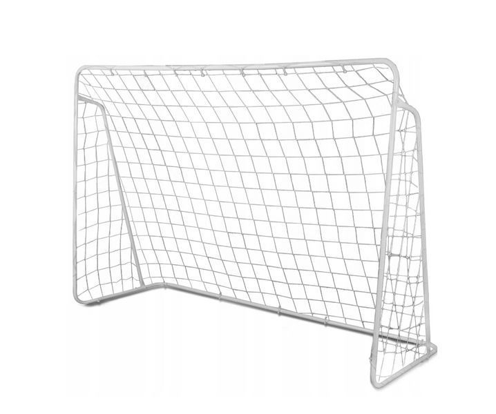 Металлические футбольные ворота белые 213&times;150 см. Ekspand BP-PRO 213X150 оцинкованные с усиленной сеткой для тренировок BP-PRO 213X150 фото