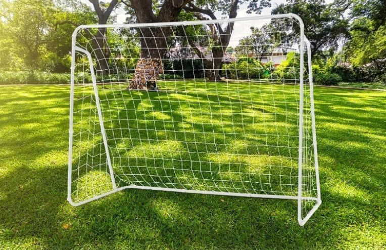 Металлические футбольные ворота белые 213&times;150 см. Ekspand BP-PRO 213X150 оцинкованные с усиленной сеткой для тренировок BP-PRO 213X150 фото