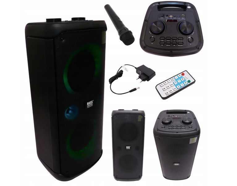 Портативная Bluetooth колонка с радио, микрофоном та караоке Bass Polska BH 15946 BH 15946 фото