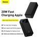 Повербанк Power Bank Baseus Bipow Digital Display 30000mAh 20W Black (PPDML-N01) PPDML-N01 фото 9