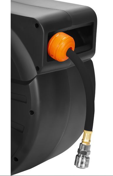 Выдвижной пневматический шланг Kraft&Dele KD2159 20+2 м, 1/4", автоматическая катушка для компрессора и пневмоинструмента KD2159 фото