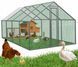 Курник, курятник с стальным каркасом 6x3x1.95м GardenLine TUN4047 вольер для кур,уток, гусей и других животных TUN4047 фото 2